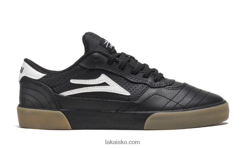 cambridge skatesko i læder sort 4T8Z8F188 Lakai